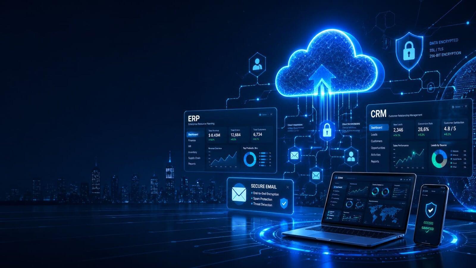 cloud erp and CRM security