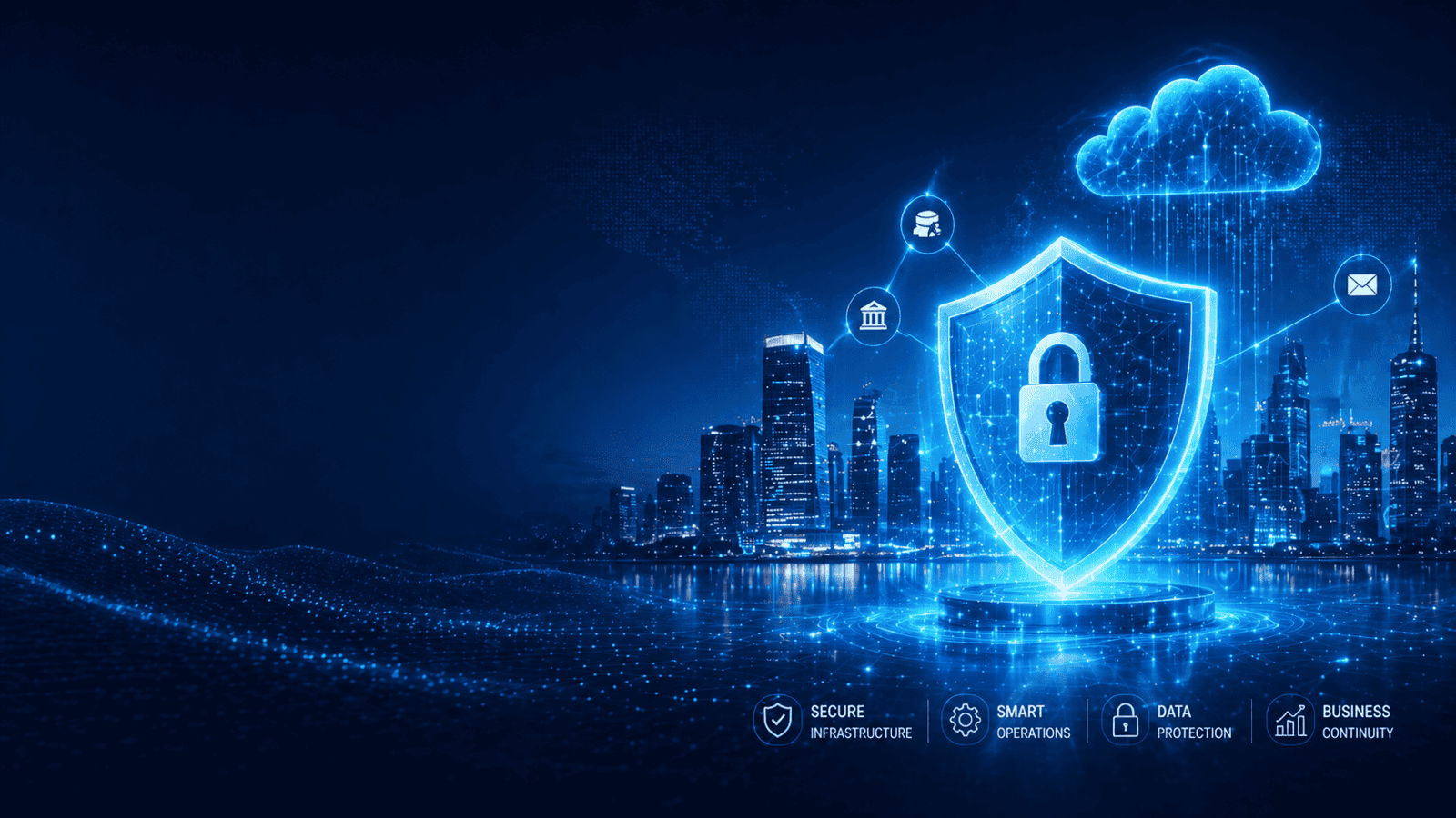 Build a Secure Digital Enterprise’. Corporate branding style