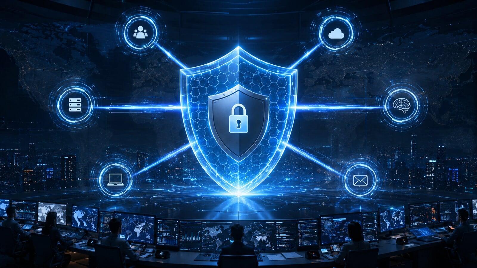 Enterprise cyber defense strategy powered by network security, EDR, and SOC services working together to strengthen business resilience against cyber threats.
